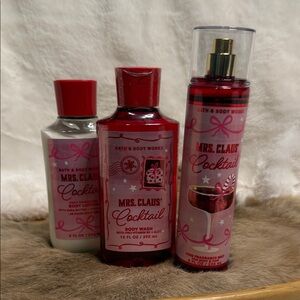 Bath & Body Works Mrs. Claus' Cocktail Trio Set